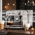 Кофеварка рожковая Kitfort КТ-7515 серебристый, исп. кофе - молотый, 1 л, 1450 Вт, 15 бар, фото6