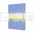 Блокнот Moleskine CLASSIC SOFT QP623B42 XLarge 190х250мм, 192 страниц, нелинованный, мягкая обложка, голубая гортензия, фото 1