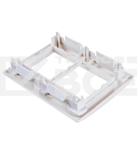 Рамка 4 мод. Праймер с суппортом 75 мм бел. ИЭК CKK-40D-RSU4-075-K01