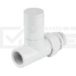 Набор дизайн-вентилей Royal Thermo PIANO, прямой (белый) 1/2