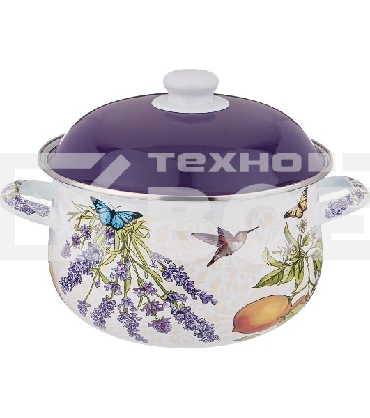 Кастрюля AGNESS 934-548 Прованс лимоны, 3.6 л