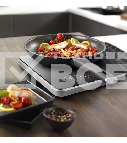 Плита настольная электрическая Kitfort КТ-102 черный, стеклокерамика