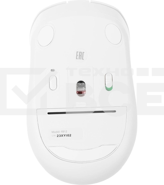Мышь беспроводная A4Tech Fstyler FB12 белый, 1200 dpi, радиоканал, Bluetooth, USB, кнопки - 3