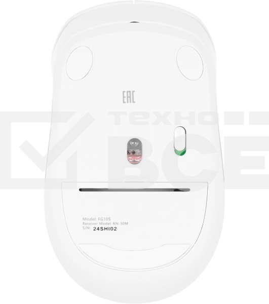 Мышь беспроводная A4Tech Fstyler FG10S белый/серый, 2000 dpi, радиоканал, USB, кнопки - 4