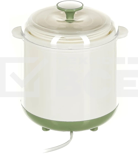 Йогуртница Kitfort KT-2005 20Вт 1б. 1500 мл белый/зеленый