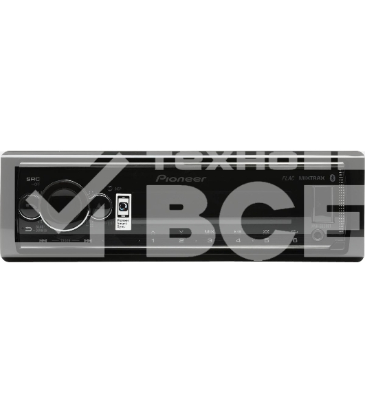 Автомагнитола Pioneer MVH-S520BT 1DIN 4x50Вт