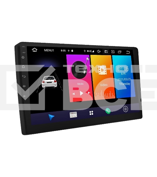 Автомагнитола ACV AD-9001 DSP, 2 DIN, 9', Android 13, Bluetooth, USB Type-A, AUX, GPS, 4G, CarPlay