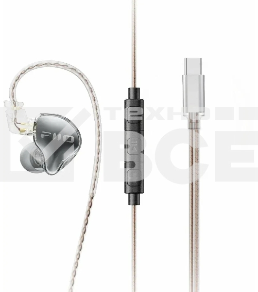 Проводные наушники FiiO JD10 Type-C черный, внутриканальные, USB Type-C