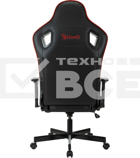 Кресло игровое A4Tech Bloody GC-840 черный, сиденье черный, эко.кожа, с подголов. крестов. металл черный, пластик черный