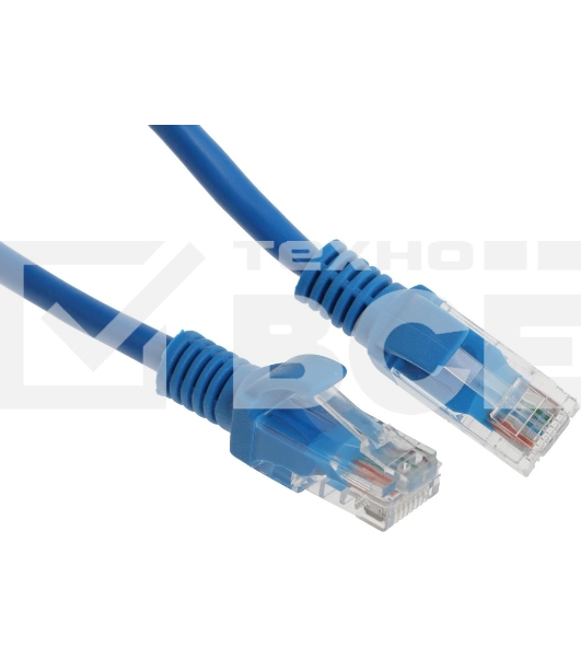 Патч-корд Premier PP12-0.25M/B 1000Гбит/с UTP 4 пары cat.5E CCA molded 0.25м синий RJ-45 (m)-RJ-45 (m)