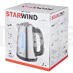 Чайник электрический Starwind SKS3210 1.7л. 2200Вт серебристый (корпус: металл), фото2