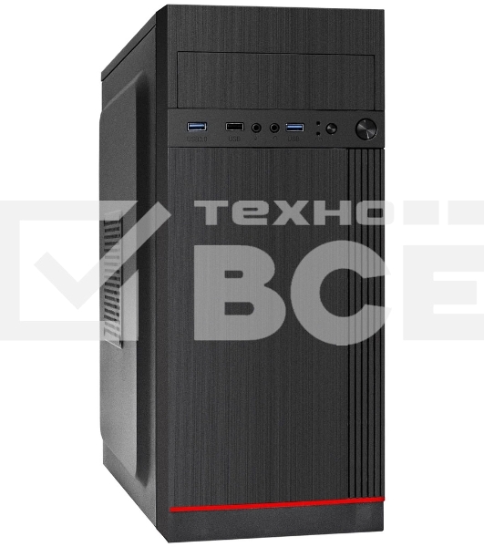 Компьютерный корпус Miditower ExeGate AA-442U2-UNS400 (ATX, БП UNS400 с вент. 12см, 1хUSB+2хUSB 3.0, аудио, черный)