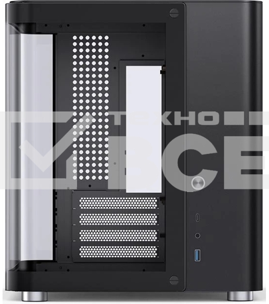 Корпус без блока питания Корпус JONSBO TK-1 Black 2.0 MATX без БП, mini-ITX, micro-ATX, черный