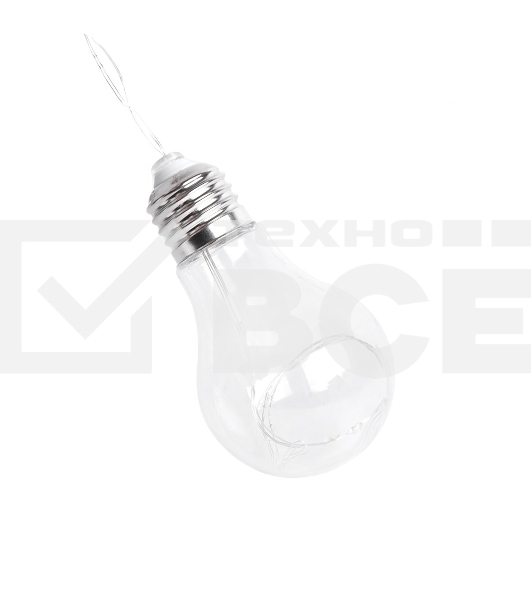 Гирлянда светод. Funray Лампочки, SE-BULBS-380P, 3xАА, 3м, 80LED,10 ламп, фиол, шнур-нить 0,5м,