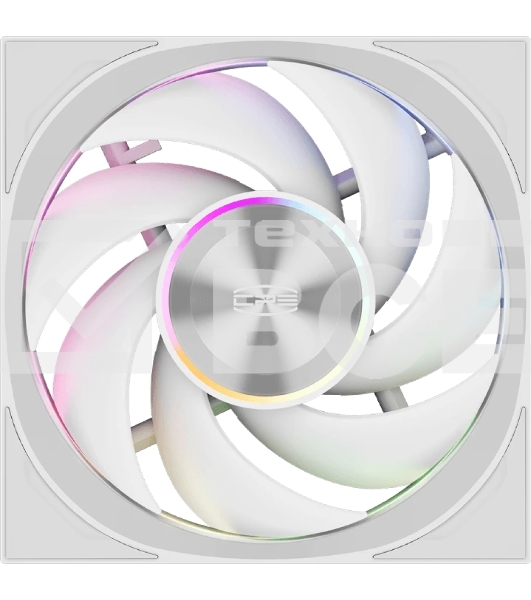 Вентилятор для корпуса PCCooler F7 X120 ARGb WH 3IN1 (120x120x28мм, 4-pin PWM, ARGb, 83CFM, 33.1dBA, 3000RPM, белый, 3pcs)