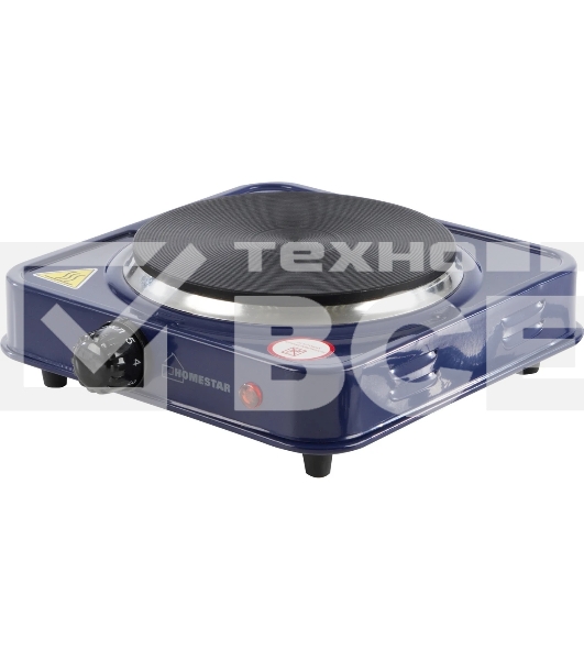 Плита настольная электрическая Homestar HS-1102, 1 конф. сапфир, блин 1000 Вт