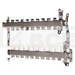 Коллектор Royal Thermo нерж. в сборе универсальный 1' ВР-3/4' НР с автомат. воздухоотвод-ми 10 вых., фото 1