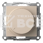 Светорегулятор AtlasDesign (диммер) повор-нажим, LED, RC, 400 Вт, мех., песочный, фото2