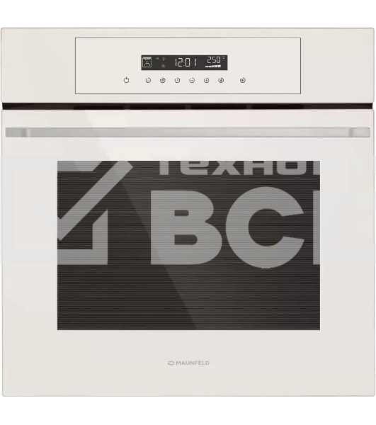 Шкаф духовой электрический Maunfeld AEOD60103BG, 60л, дверца с 3 стеклами, бежевый