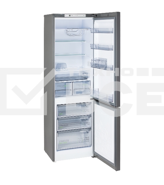 Холодильник Бирюса W6130 матовый графит двухкамерный 245/100л морозилка снизу