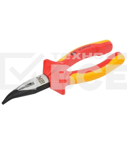 Тонкогубцы IEK K3 ARMA2L 3 изогнутые, диэлектрические, 160 мм