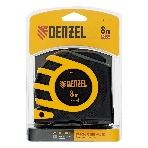 Рулетка Denzel 8м x 25 мм, магнит, двухсторонний зацеп, нейлон, двуст. шкала, автоматич. 31573, фото7