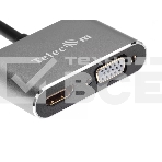 Кабель-концентратор USB3.1 TypeCm -->HDMI+USB3.0+PD+VGA Alum Grey 4K@30Hz, Telecom<TUC055>, фото13