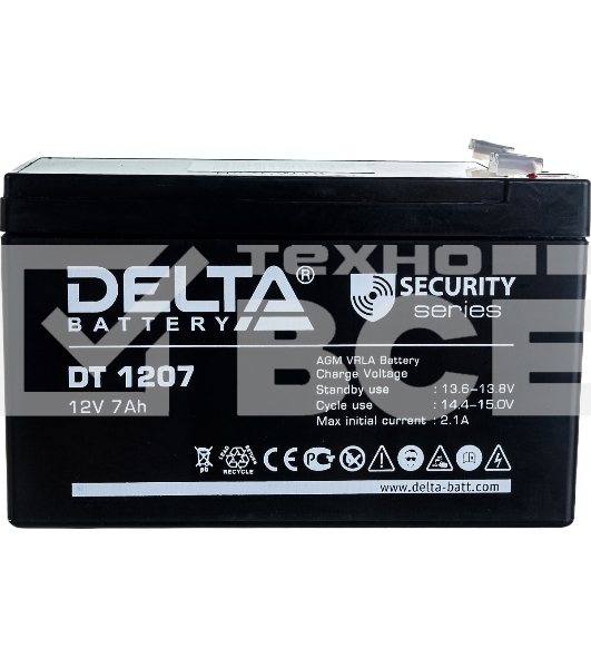 Батарея Delta DT 1207 (12V, 7Ah)