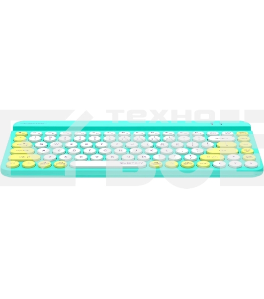 Клавиатура A4Tech Fstyler FBK30 беспроводная, USB, Bluetooth/Радиоканал, зеленый
