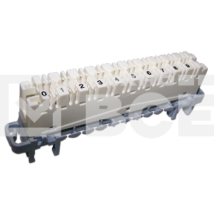 Плинт Lanmaster TWT-LSA10P-DIS-5E 10 пар LSA-PROFIL размык. ABS пластик