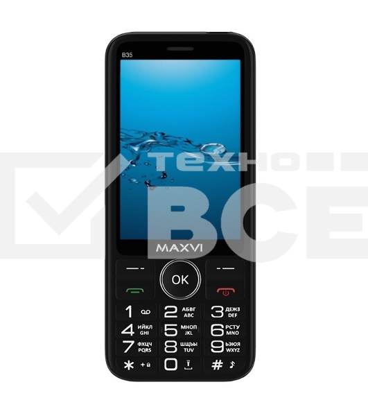 Мобильный телефон MAXVI B35 черный