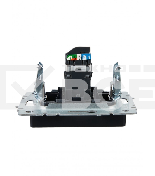 Розетка компьютерная IEK BRITE РК10-БрГ RJ45 кат.5E графит