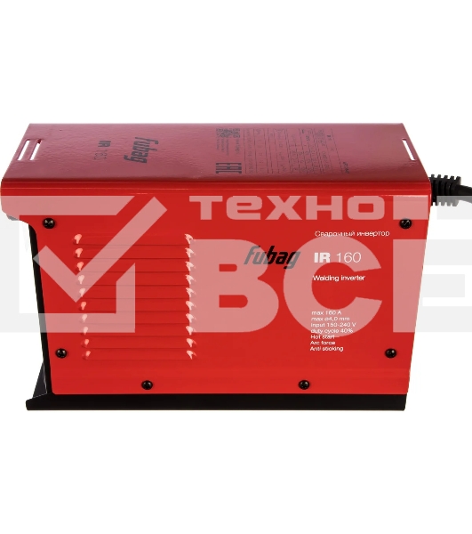 Инвертор сварочный FUBAG IR 160  220В ММА 5-160А 1.6-4.0мм 4.64кг