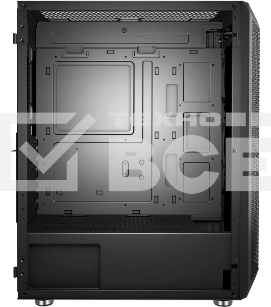Компьютерный корпус Bloody BD-CC115 черный без БП ATX 8x120мм 1xUSB 2.0 1xUSB 3.0 audio bott PSU
