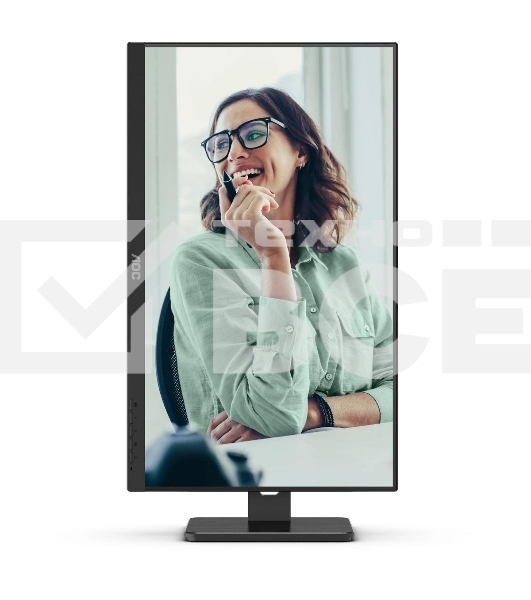 Монитор 27' AOC Q27P3CV IPS 2560x1440, 75 Гц, 4 мс, 16:9, 350 кд/м², 2xHDMI 1.4, DisplayPort 1.2, USB-концентратор (4x USB 3.0), 2.5 Gigabit Ethernet, встроенные динамики, черный