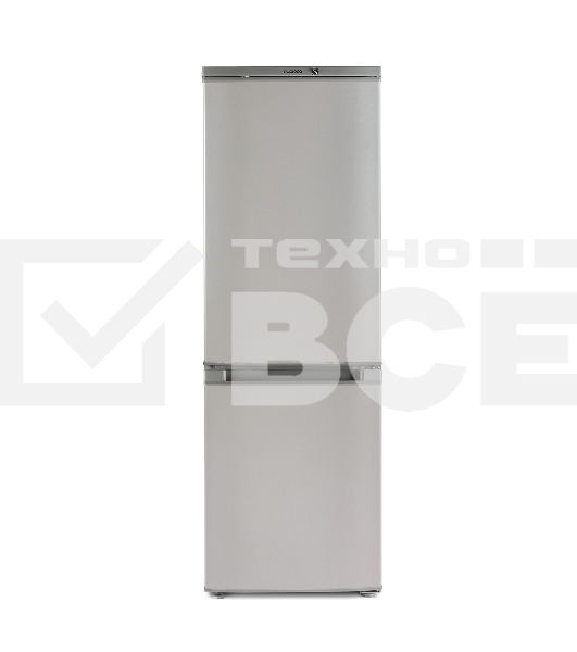 Холодильник Бирюса M418 металлик двухкамерный 125/55л морозилка снизу