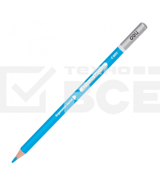 Карандаши цветные Deli EC00225 Color Emotion, трехгранный профиль, липа, 24 цвета, металлическая коробка (24шт)
