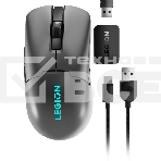 Мышь беспроводная Lenovo Legion M600s Qi Wireless Gaming темно-серый оптическая 19000dpi BT/Radio USB (GY51H47355), фото3