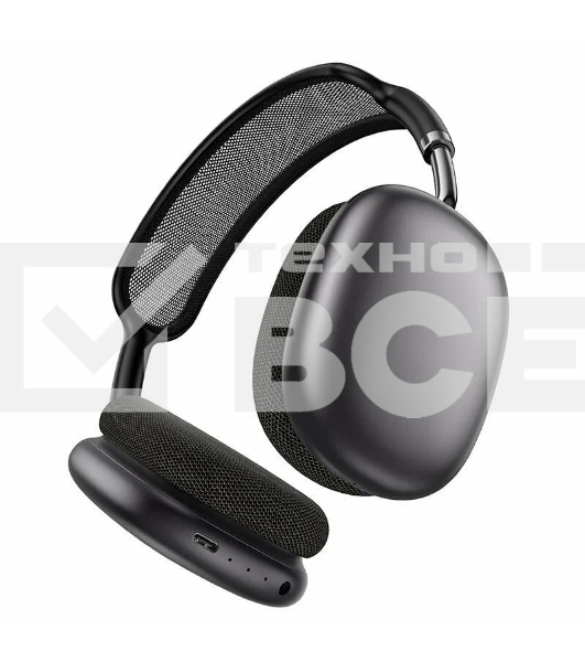 Беспроводные/проводные наушники Borofone BO35 серый космос, накладные, Bluetooth + проводной, до 15 ч