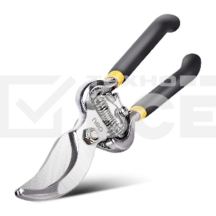 Секатор Deli DL2778 Размер 210 мм. Макс диаметр резки 10 мм. Сталь 55С. Термообработанная поверхность. Ручка из ПВХ.