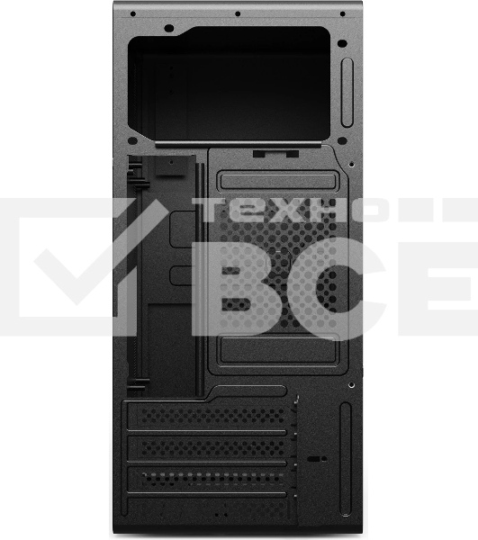 Компьютчерный корпус CBR mATX Minitower V203, без БП, 1хUSB 3.0, 1хUSB 2.0, HD Audio+Mic, черный PCC-MATX-V203-WPSU