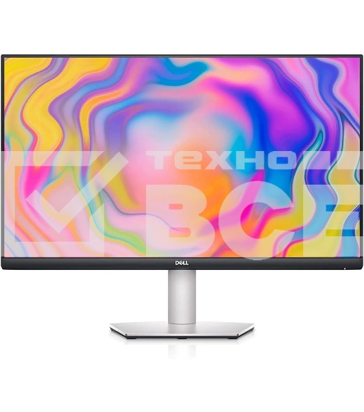 Монитор 27' Dell S2722QC IPS 3840x2160, 60 Гц, 4 мс, 16:9, 350 кд/м², 2xHDMI 2.0, 1xUSB-C, 2xUSB, динамики, серебристый