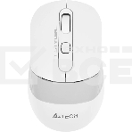 Мышь беспроводная A4Tech Fstyler FG10S белый/серый, 2000 dpi, радиоканал, USB, кнопки - 4, фото 1