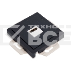 Розетка HDMI, механизм, карбон AtlasDesign, фото2