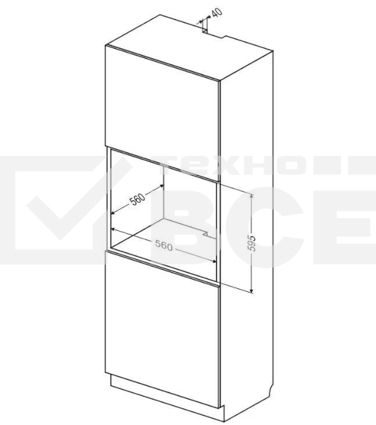 Встраиваемая электрическая духовка Hansa BOEW64111 белый