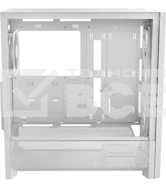 Корпус Ocypus Delta C70 WH ARGB, Midi-Tower, белый, 4 x 120 мм