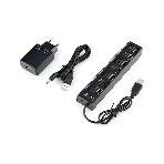 USB-концентратор Gembird UHB-U2P7-02, USB 2.0, USB 7 портов, USB/Адаптер: 5 В / 2 A, фото4
