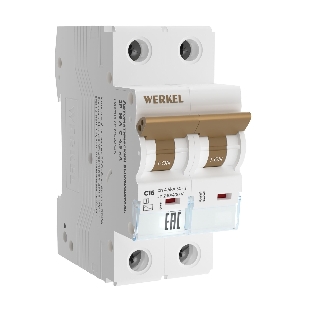 Автоматический выключатель Werkel 2P  16 A  C  4,5 кА W902P164