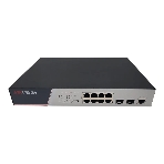 Коммутатор Hikvision DS-3E2510P(B), 8×1 Гбит/с PoE + 2×1 Гбит/с SFP, управляемый, фото 1