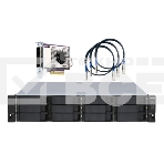 Полка расширения сетевого хранилища без дисков SMB QNAP TL-R1200S-RP SATA 6GB/s JBOD storage enclosure, 12-tray 3,5'/2,5' w/o HDD, 3 x SFF-8088, 2 PSU. Rackmount. W/o rail kit RAIL-B02, фото 1